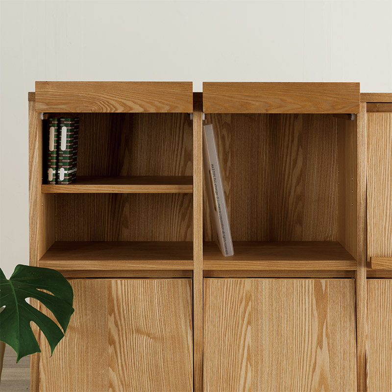 楽天市場】マガジンラック 114cm ウォールナット リビングボード