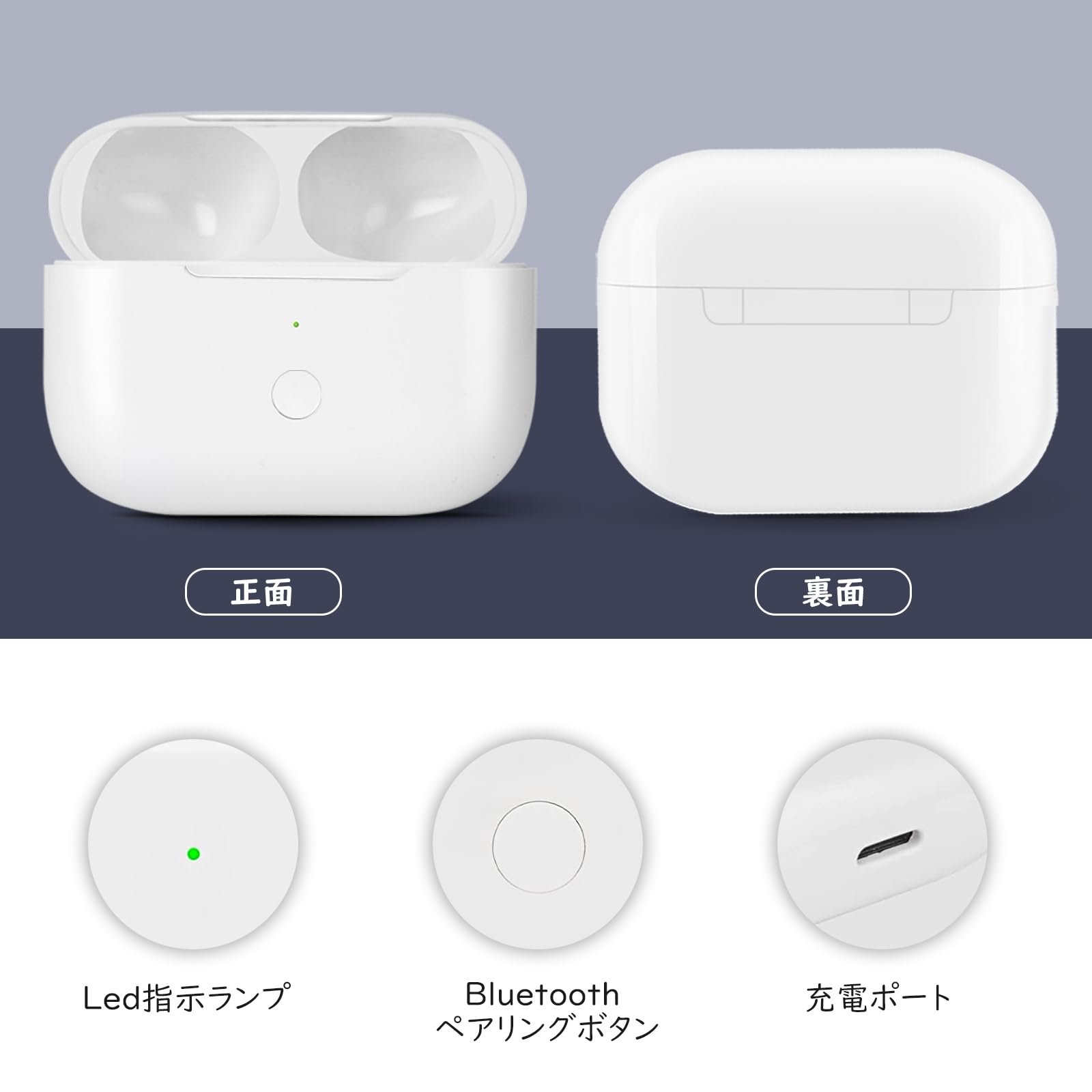 楽天市場】【送料無料】Podick 充電ケース、Airpods Pro 第1世代&第2