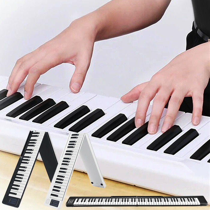 楽天市場】折りたたみ 電子ピアノ 88鍵盤 キーボード デジタルピアノ