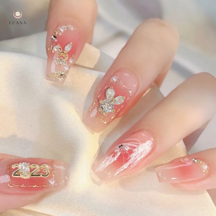 楽天市場】ポイント5倍ネイルパーツ うさぎ ビジュー 2P ラビット