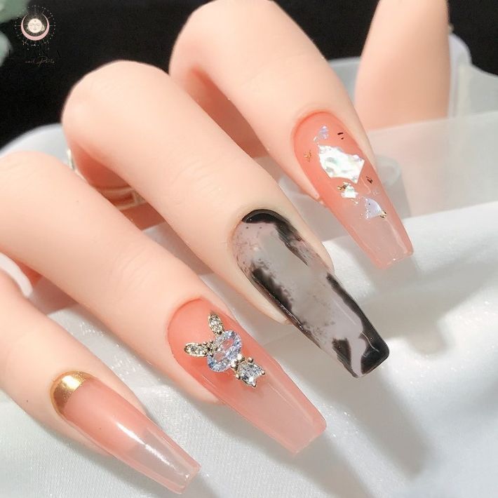 楽天市場】ポイント5倍ネイルパーツ うさぎ 2P ラビット キラキラ