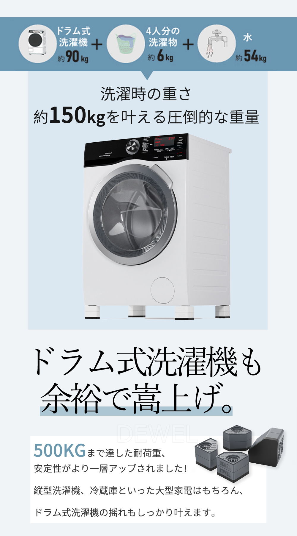 楽天市場】【2月末SALE！15％OFF券付・最強配送】 洗濯機 かさ上げ台
