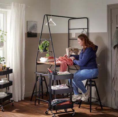 楽天市場】IKEAイケア HÅVERUD ホーヴェルードテーブル はしご収納付き