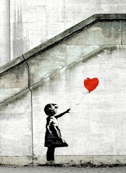楽天市場】バンクシー Banksy Red Balloon 額 アートフレーム【送料