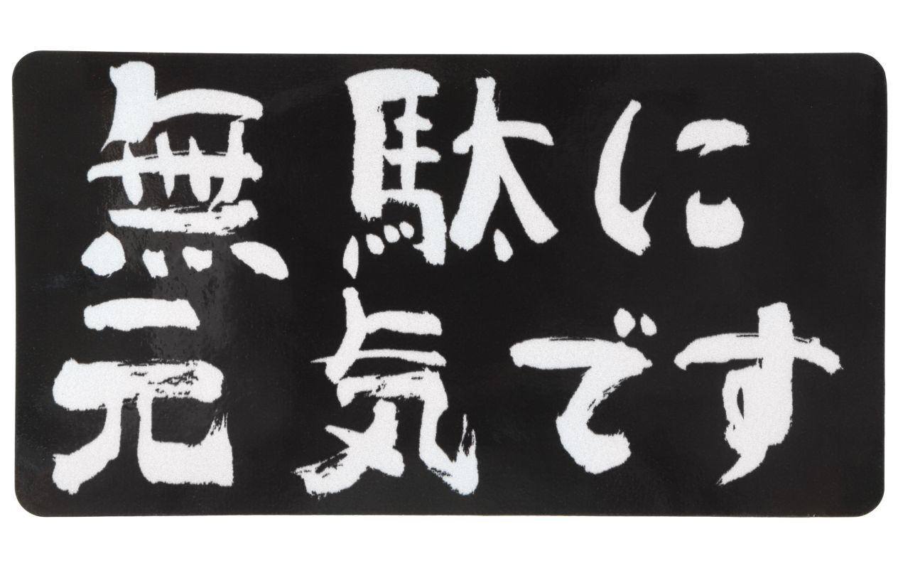楽天市場】ステッカー屋Donperi 無駄に元気です おもしろ マグネット