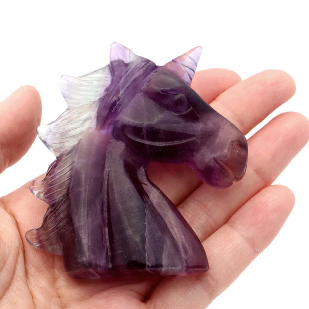 楽天市場】フローライト ユニコーン 置き物 オブジェ 飾り物 置物 蛍石