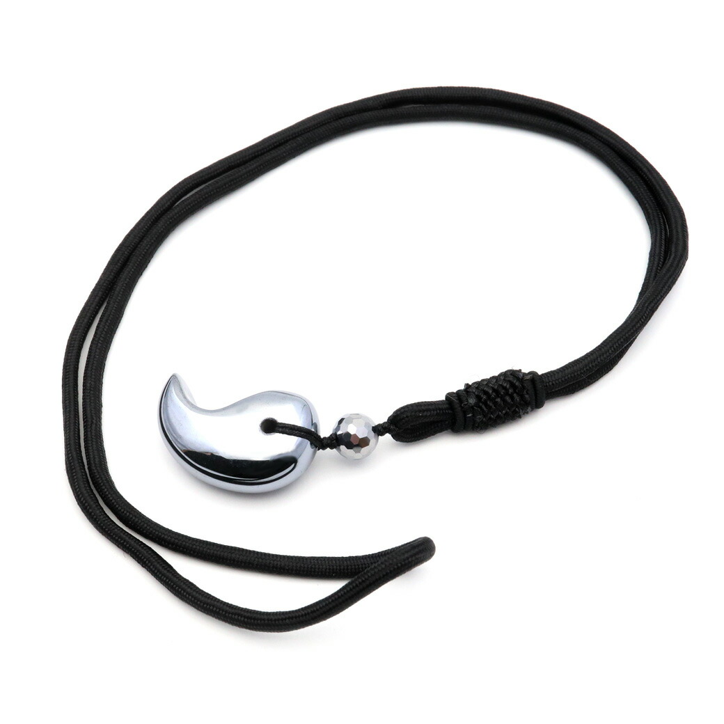 楽天市場】テラヘルツ鉱石 勾玉 紐 ネックレス 8mm玉付き メンズ