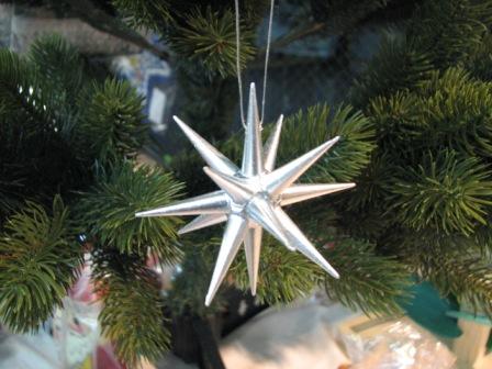 ベツレヘムの星 オーナメント 銀の星 大2個 小3個セット ベツレヘムの