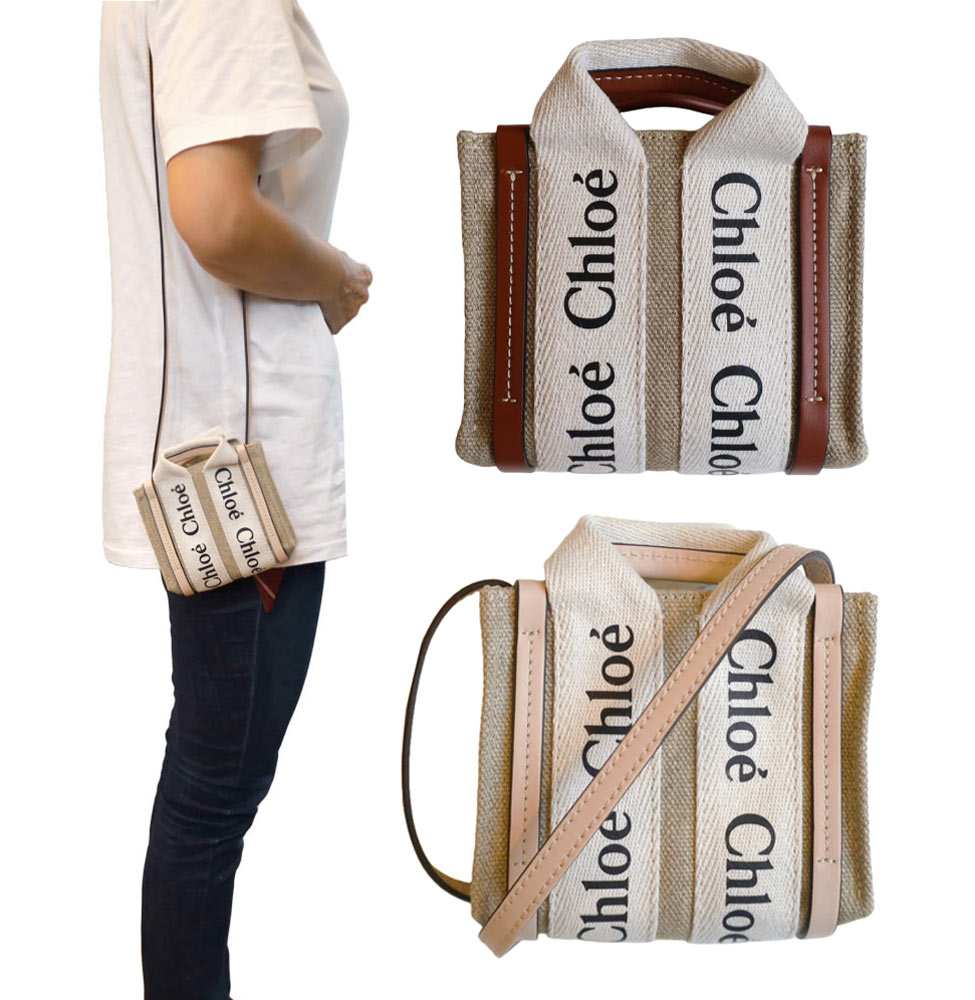 楽天市場】クロエ CHLOE Woody ウッディ ナノトートバッグ 2WAY