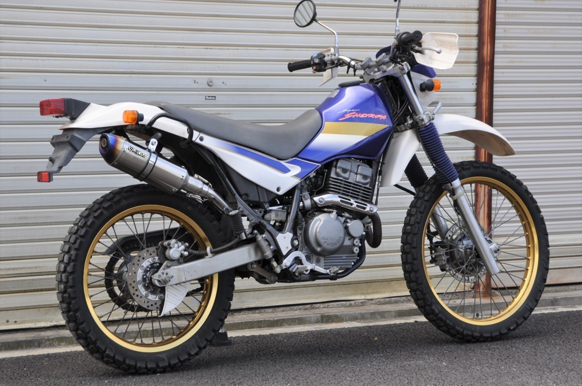 楽天市場】カワサキ スーパーシェルパ スリップオンマフラー ブルー