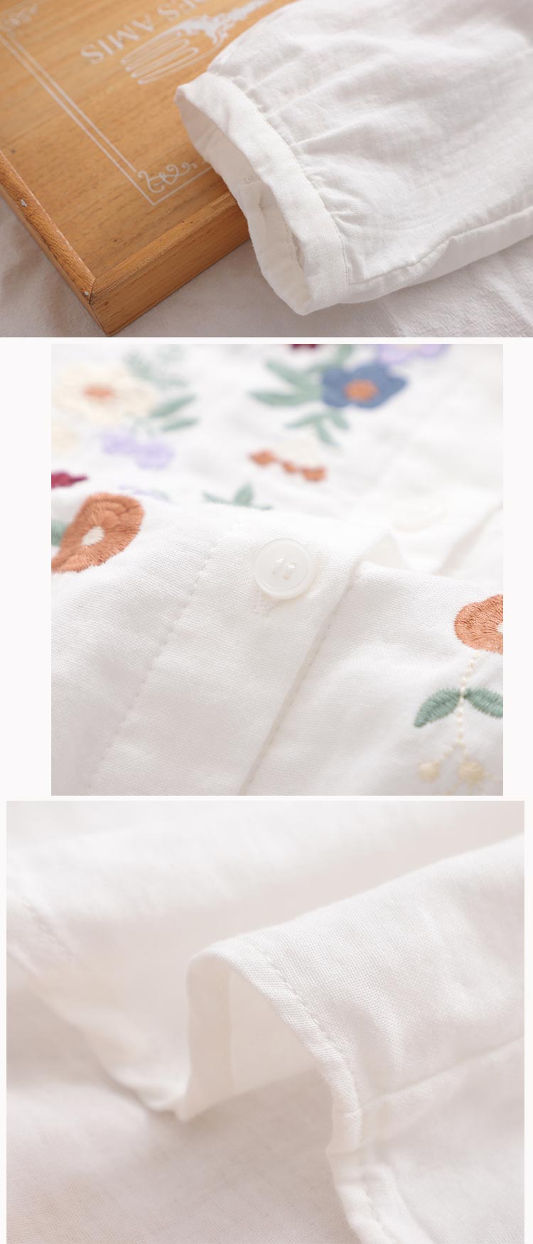 楽天市場】ガーゼ シャツ レディース ダブルガーゼ 七分袖 大きい