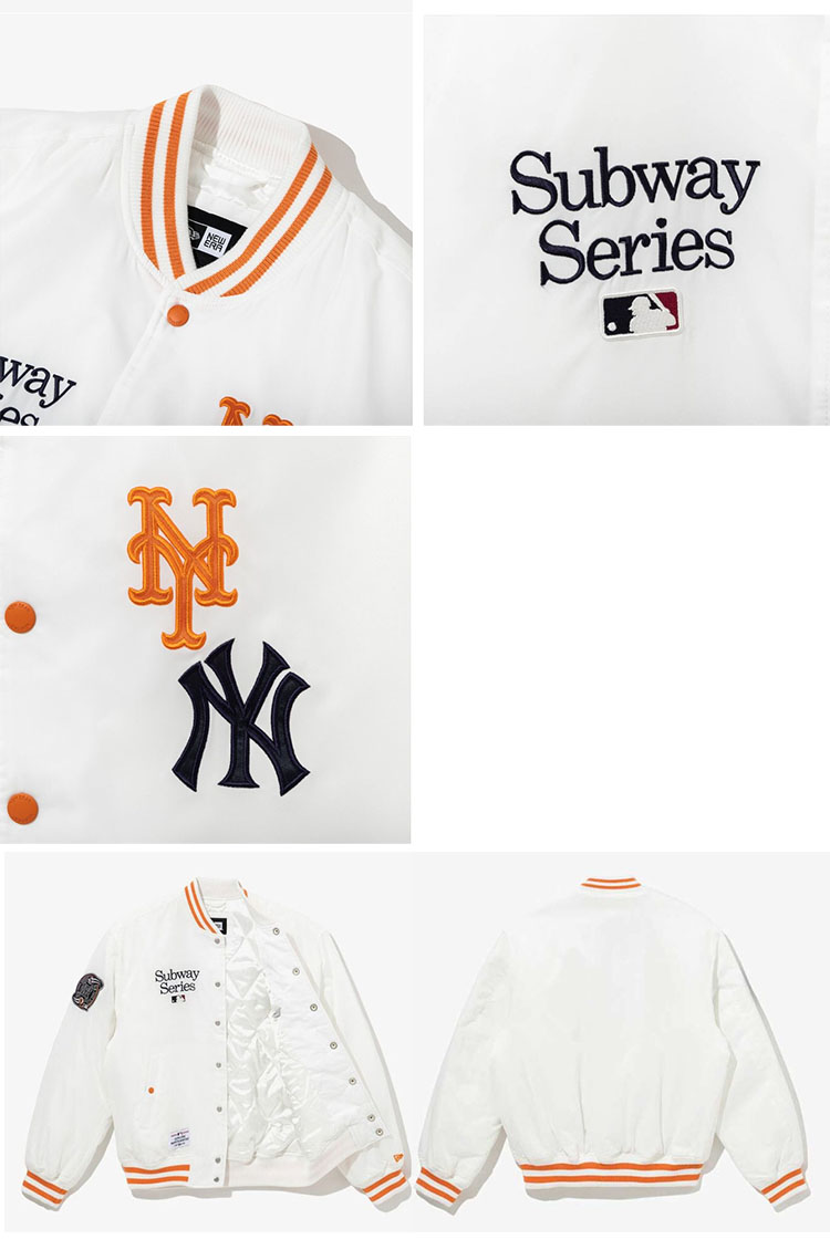 楽天市場】NEWERA ニューエラ スタジャン ブルゾン AP MLB SUBWAY
