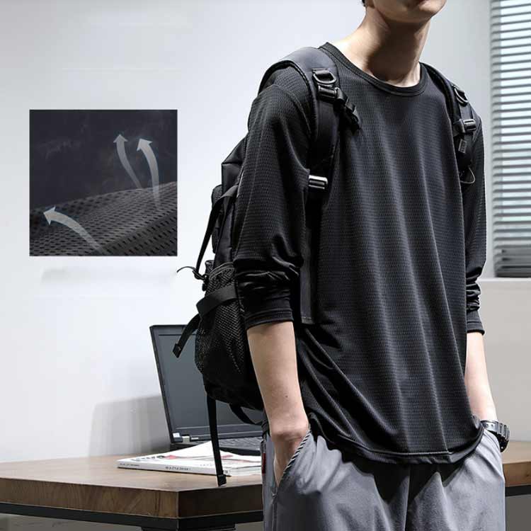 楽天市場】涼しい Tシャツ メンズ 長袖 迷彩柄 ドライ メッシュ ロング