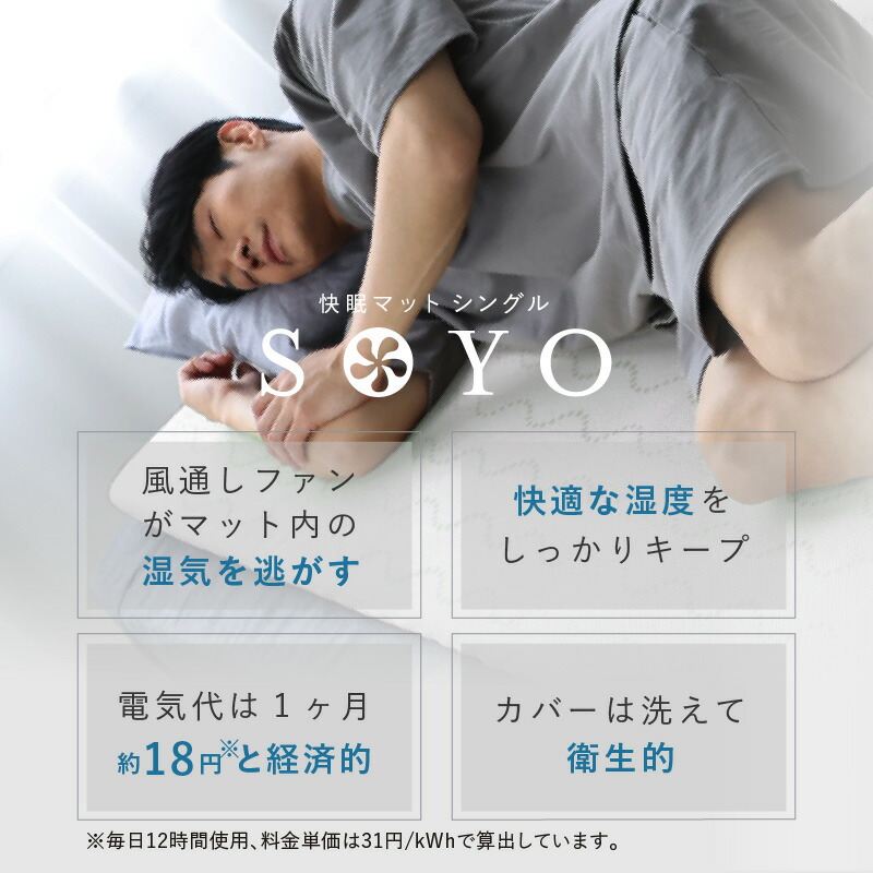 楽天市場】【ポイント10倍】公式 快眠マット SOYO シングル AX-BS632