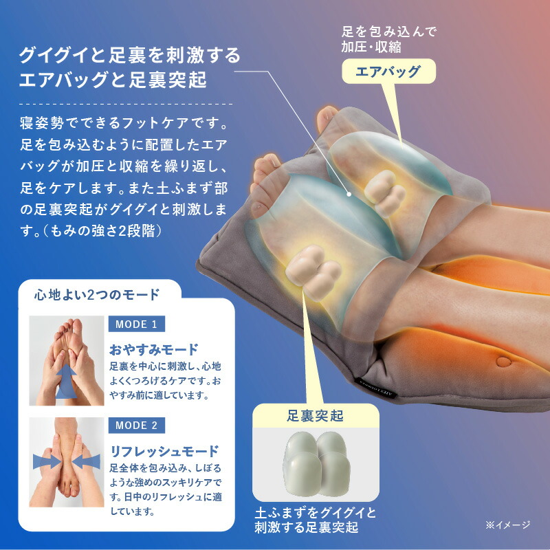 楽天市場】【ポイント10倍】おやすみフットケア AX-HX123 フット