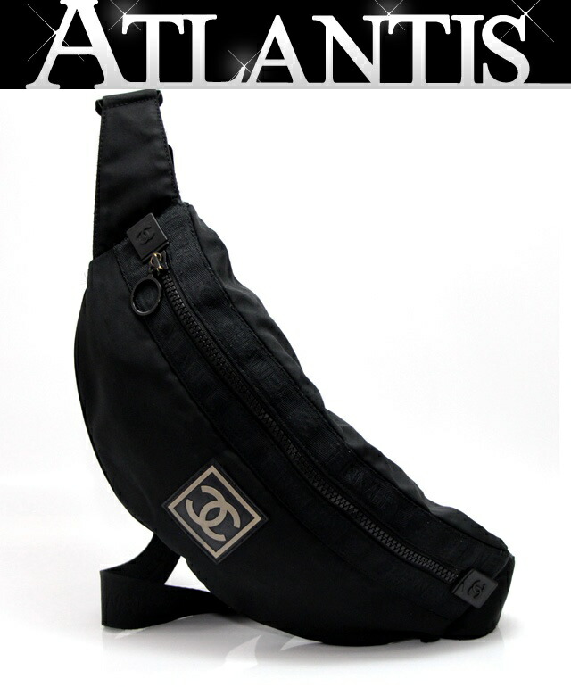 楽天市場】シャネル CHANEL バナナバッグ スポーツライン ボディバッグ