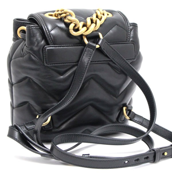 楽天市場】グッチ GUCCI GGマーモント ミニリュックサックバックパック