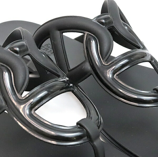 楽天市場】【広尾店】エルメス HERMES エジェリ サンダル ラバー 黒