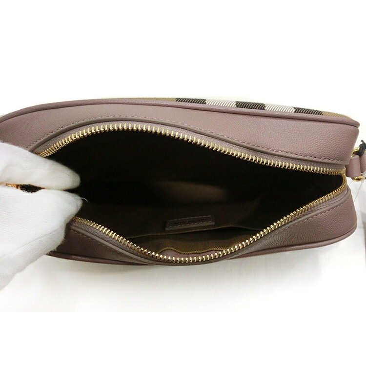 楽天市場】バーバリー ショルダーバッグ BURBERRY レザー チェック LL
