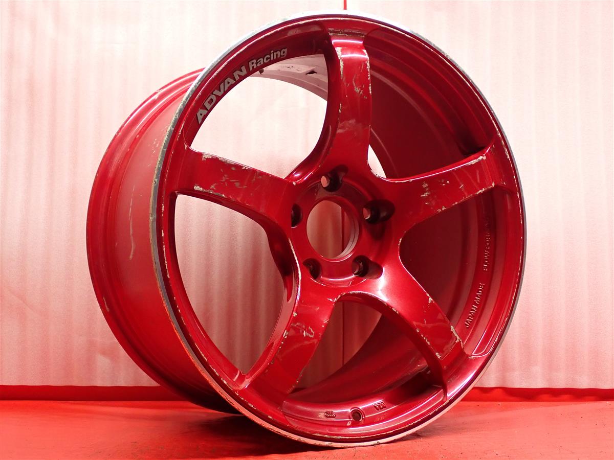 楽天市場】ADVAN(アドバン) レーシング TC-4 9.5Jx18 +45 5/120 レッド