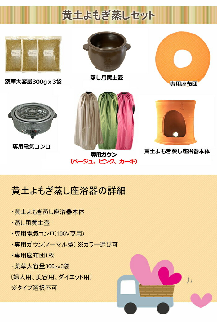 楽天市場】□よもぎ蒸しセット□黄土よもぎ蒸しセット よもぎ蒸し