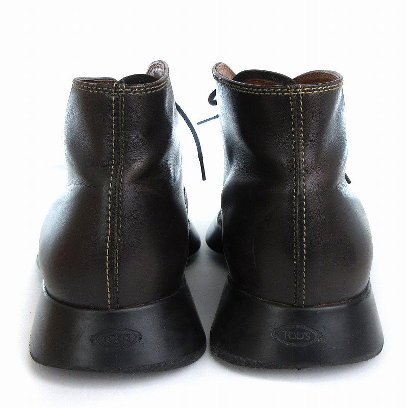 楽天市場】【中古】トッズ TOD'S チャッカブーツ レザー スクエアトゥ
