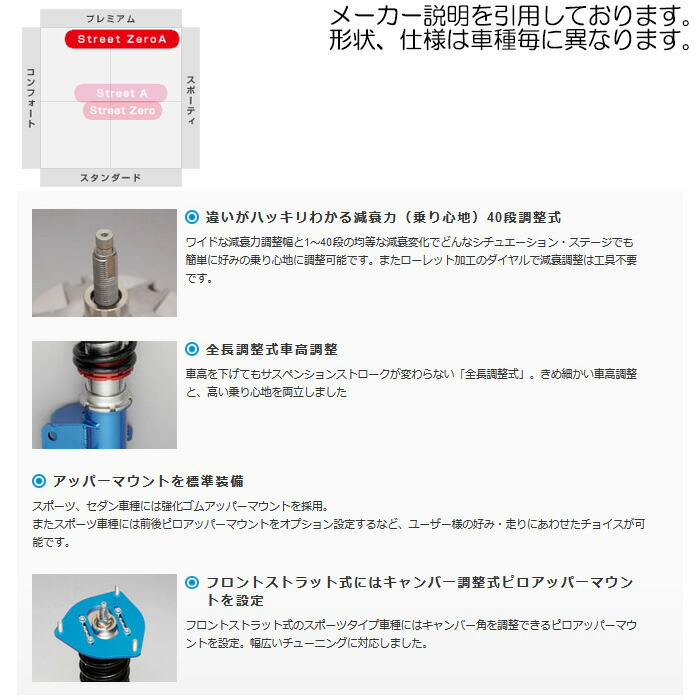 楽天市場】クスコ ストリートゼロA [インプレッサ WRX STi GVB/GVF