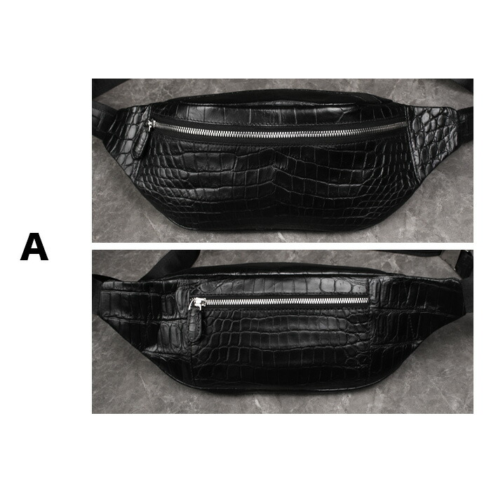 楽天市場】クロコダイル ボディバッグ スリング ショルダーバッグ 斜め