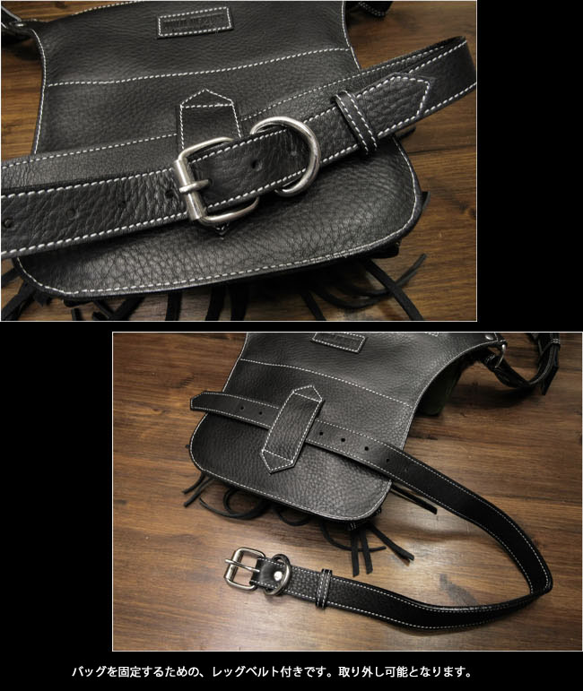 楽天市場】レザー ウエストバッグ レッグベルト付き レッグバッグ