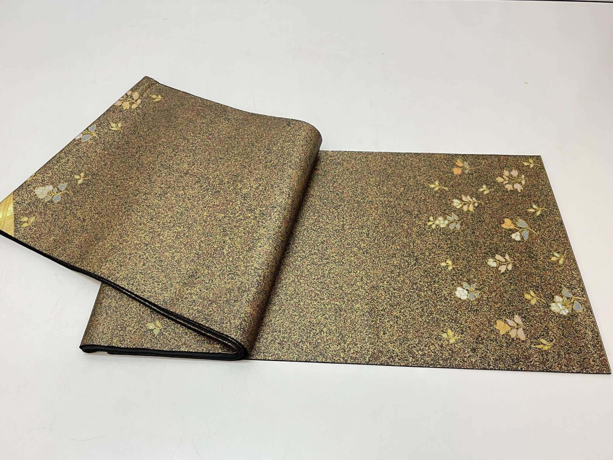 楽天市場】【未使用品】 螺鈿細工 袋帯 ブラウン系 金糸 礼装 華やか