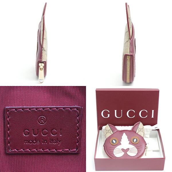 楽天市場】グッチ 財布 レディース グッチ ズー キャットシェイプ GG