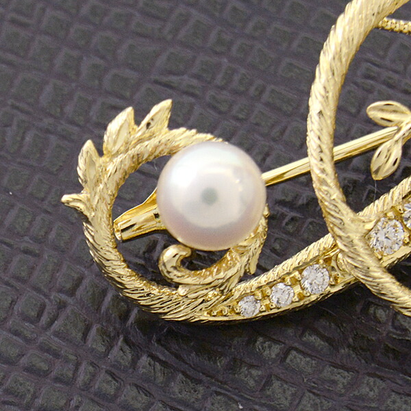 楽天市場】ミキモト ブローチ レディース K18 ト音記号 音符 バラ