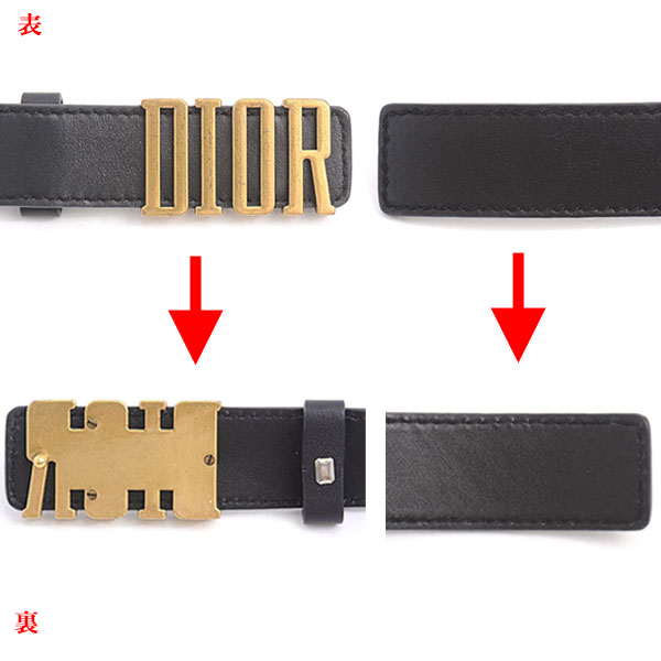 楽天市場】クリスチャンディオール ベルト レディース カーフ ブラック