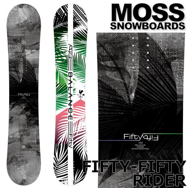 楽天市場】25-26 MOSS SNOWBOARDS/モススノーボード FIFTY-FIFTY RIDER