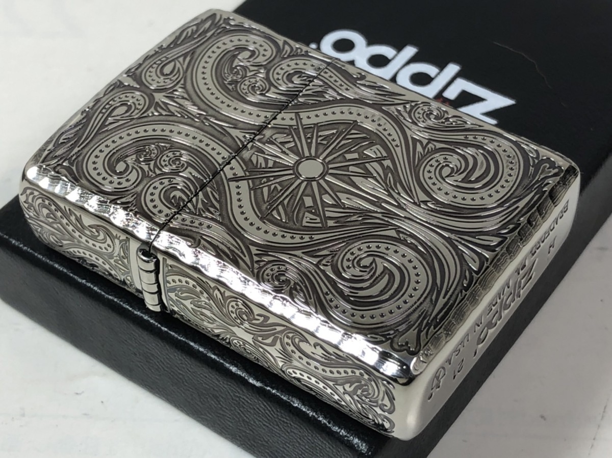 楽天市場】ジッポーライター： Zippo アーマー アラベスク 彫刻 【5面