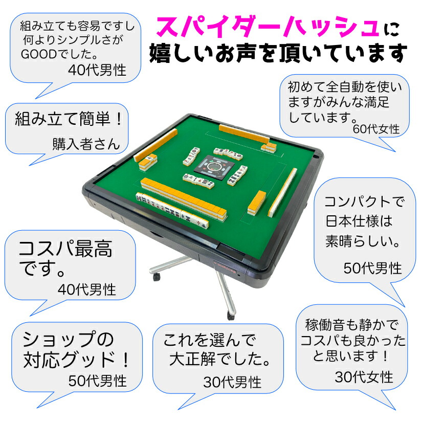 楽天市場】麻雀 セット 麻雀卓 全自動麻雀卓NEWスパイダーハッシュCZ