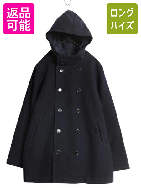 楽天市場】ラルフローレン フード付き ウール Pコート メンズ L 古着