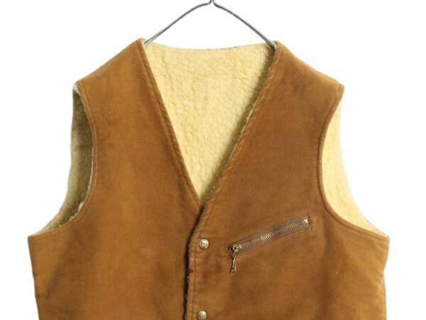楽天市場】70s USA製 CARTERS 裏 ボア モールスキン ベスト メンズ M