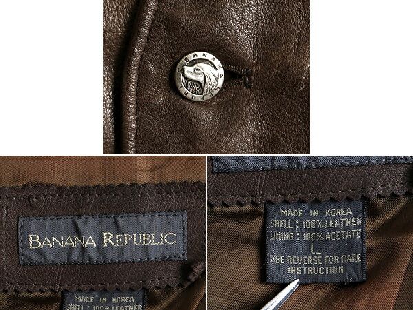 楽天市場】90's オールド □ バナナリパブリック 動物ボタン シンチ