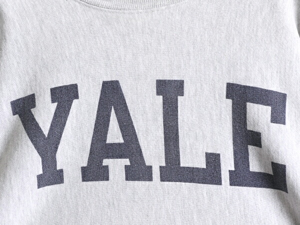 楽天市場】80s USA製 ☆ チャンピオン リバースウィーブ YALE 染込み