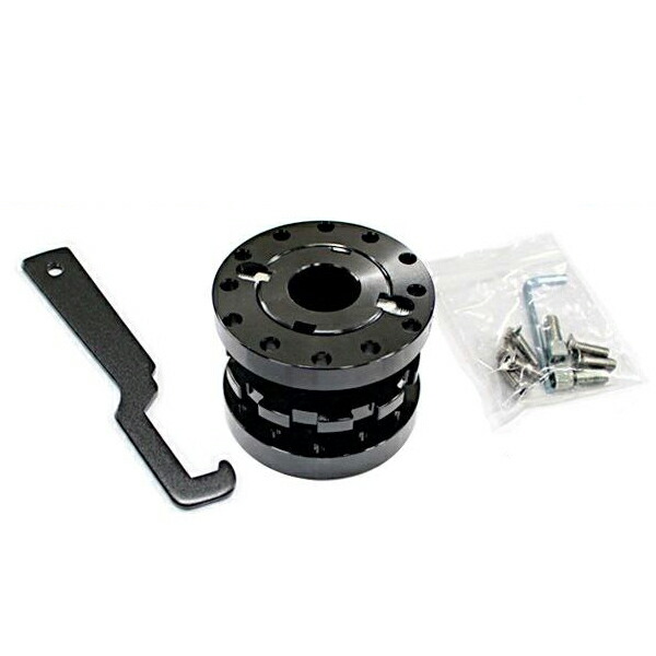 楽天市場】【送料無料】 調整式 ステアリング ボススペーサー ブラック