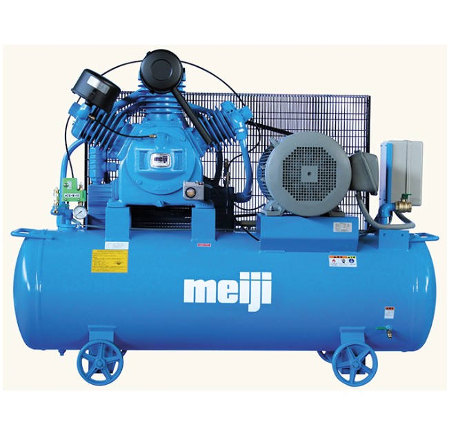 楽天市場】エアーコンプレッサー 20馬力 明治機械 GK-150D レシプロ式