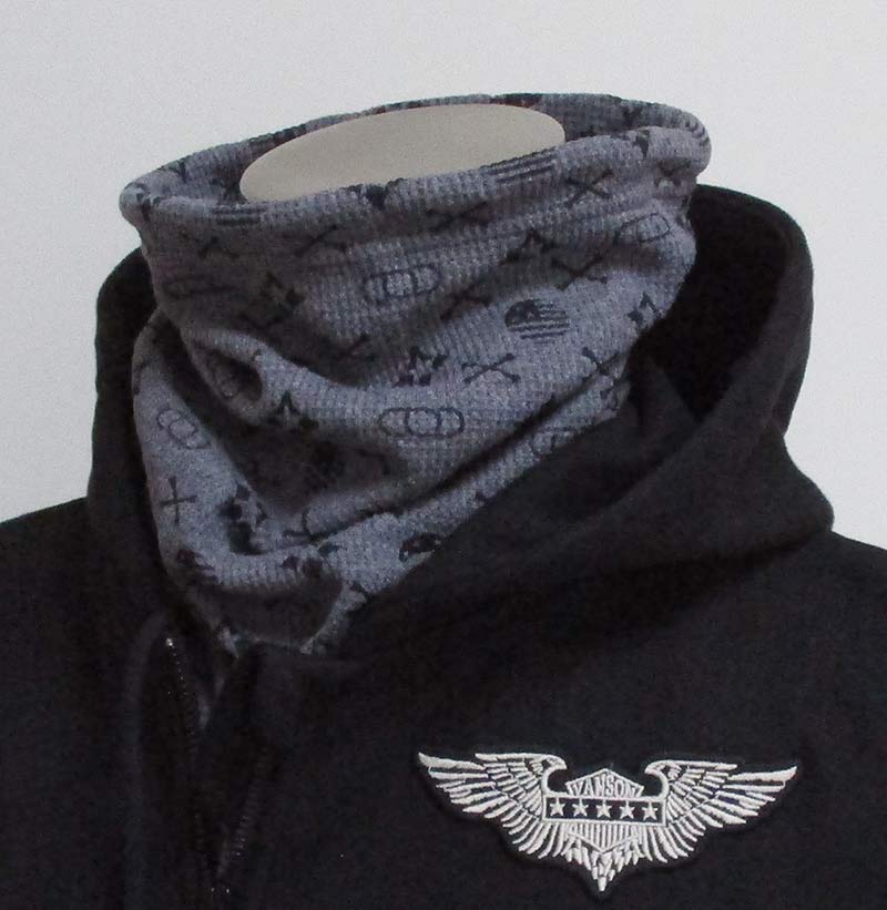 楽天市場】VANSON バンソン メンズ ストール付き 裏毛ZIPパーカー