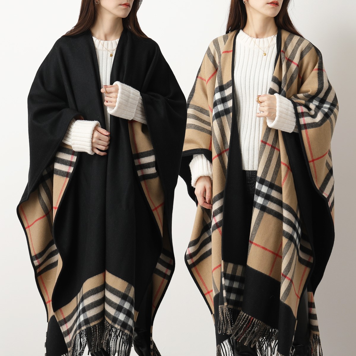 楽天市場】BURBERRY バーバリー ケープ 8037423 レディース