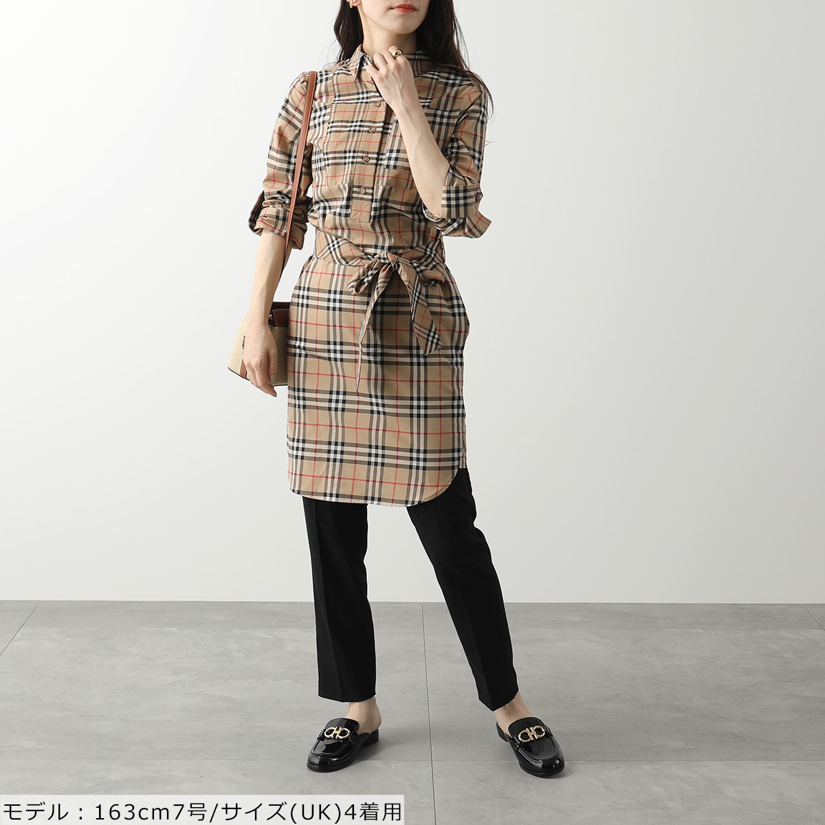 楽天市場】BURBERRY バーバリー シャツワンピース 8029535 レディース