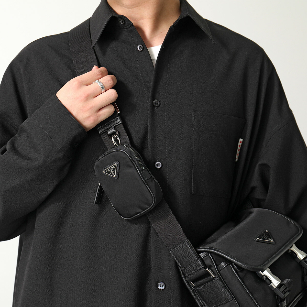 楽天市場】PRADA プラダ ショルダーバッグ 2VD034 2DMH メンズ Re