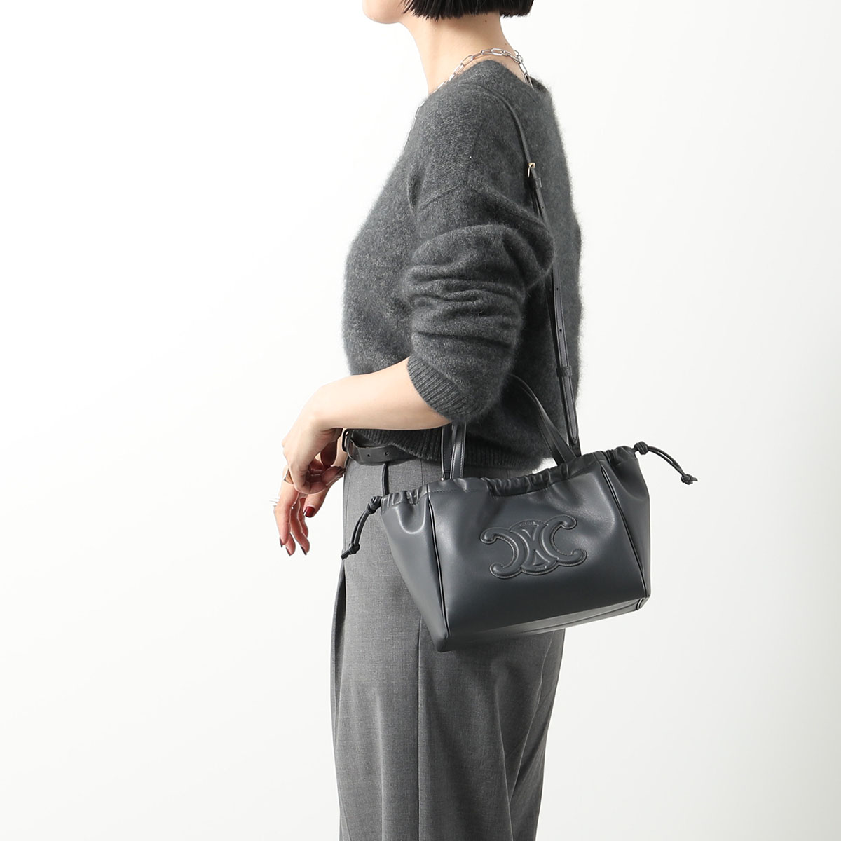 楽天市場】CELINE セリーヌ ハンドバッグ Small Cabas 111013DU3