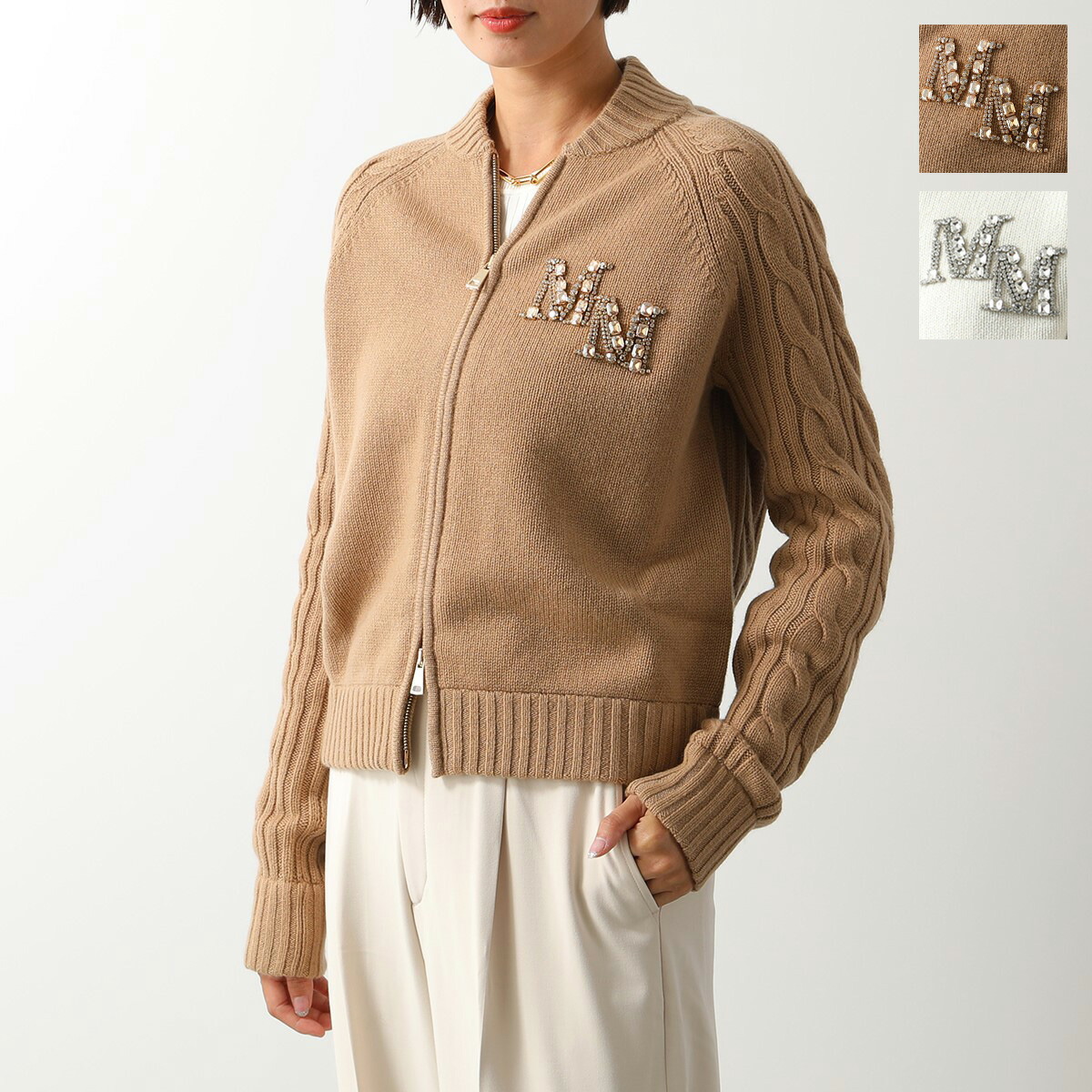 楽天市場】MAX MARA マックスマーラ ジップアップ カーディガン