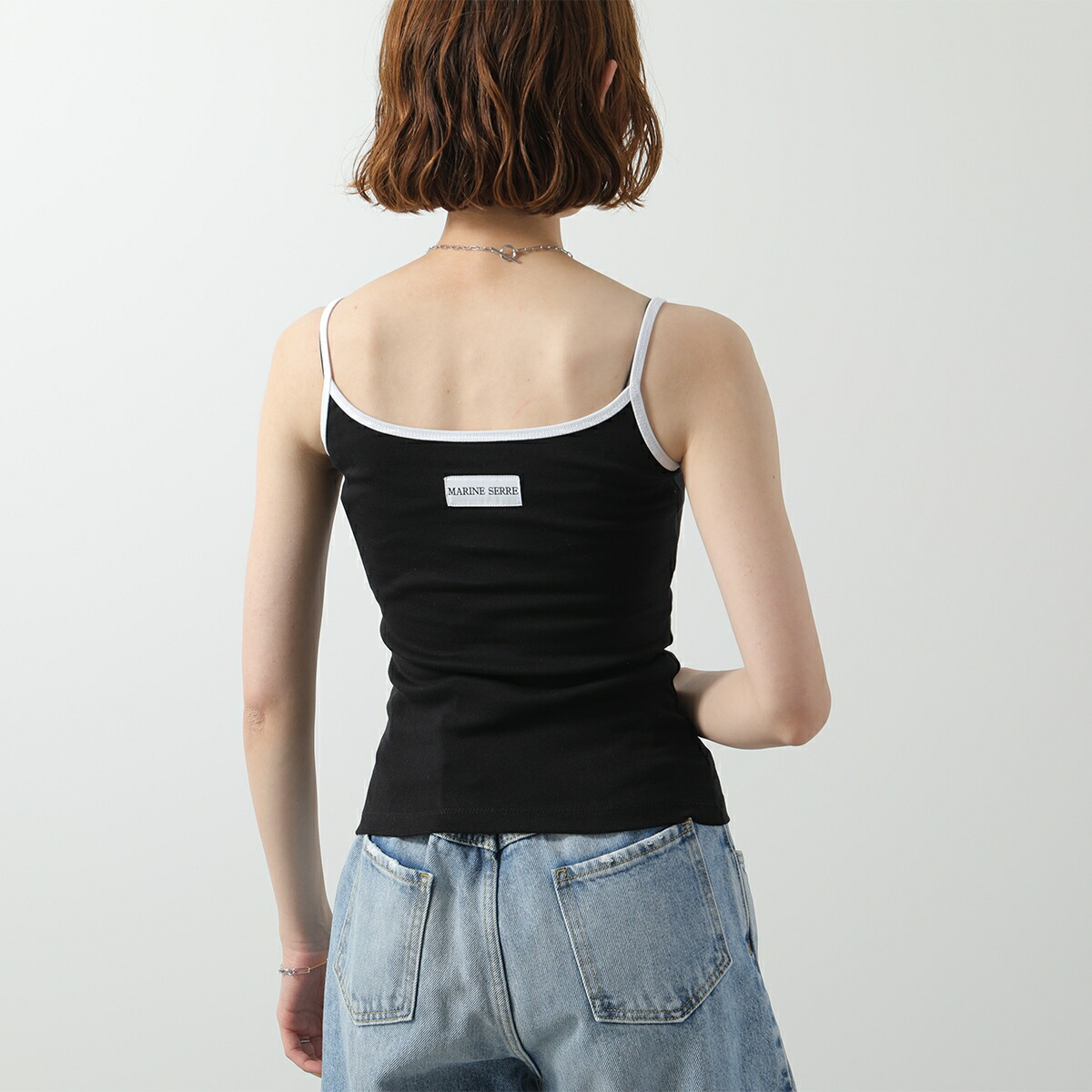 楽天市場】Marine Serre マリーン セル キャミソール Moon Logo Ribbed