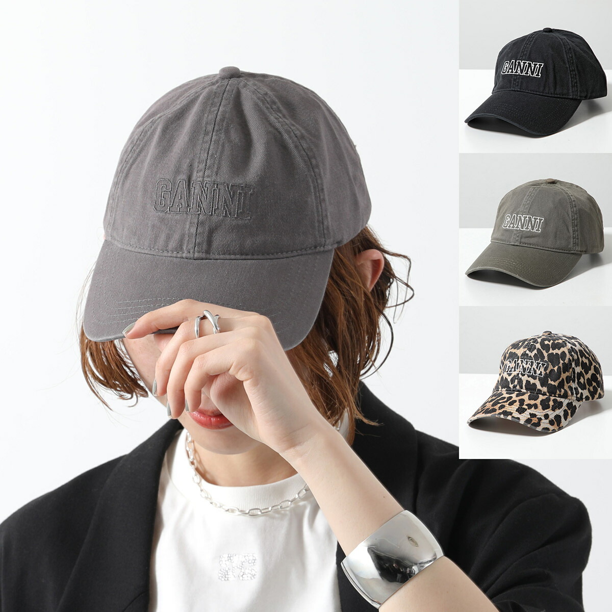 楽天市場】GANNI ガニー ベースボールキャップ Cap Hat A6300 A6301